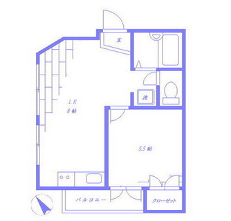 東京都北区田端３丁目 賃貸マンション 1LDK