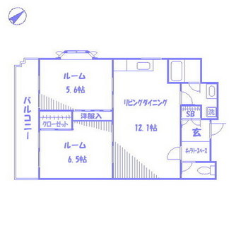 東京都北区中里１丁目 賃貸マンション 2LDK