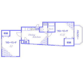 東京都文京区本駒込５丁目 賃貸マンション 2DK