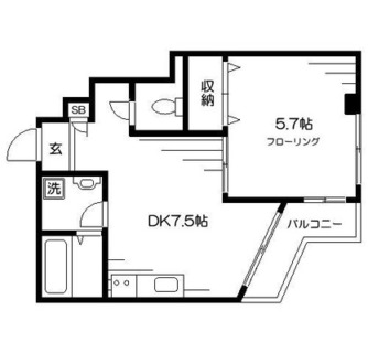 東京都北区中里２丁目 賃貸マンション 1DK