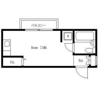 東京都北区田端３丁目 賃貸マンション 1R